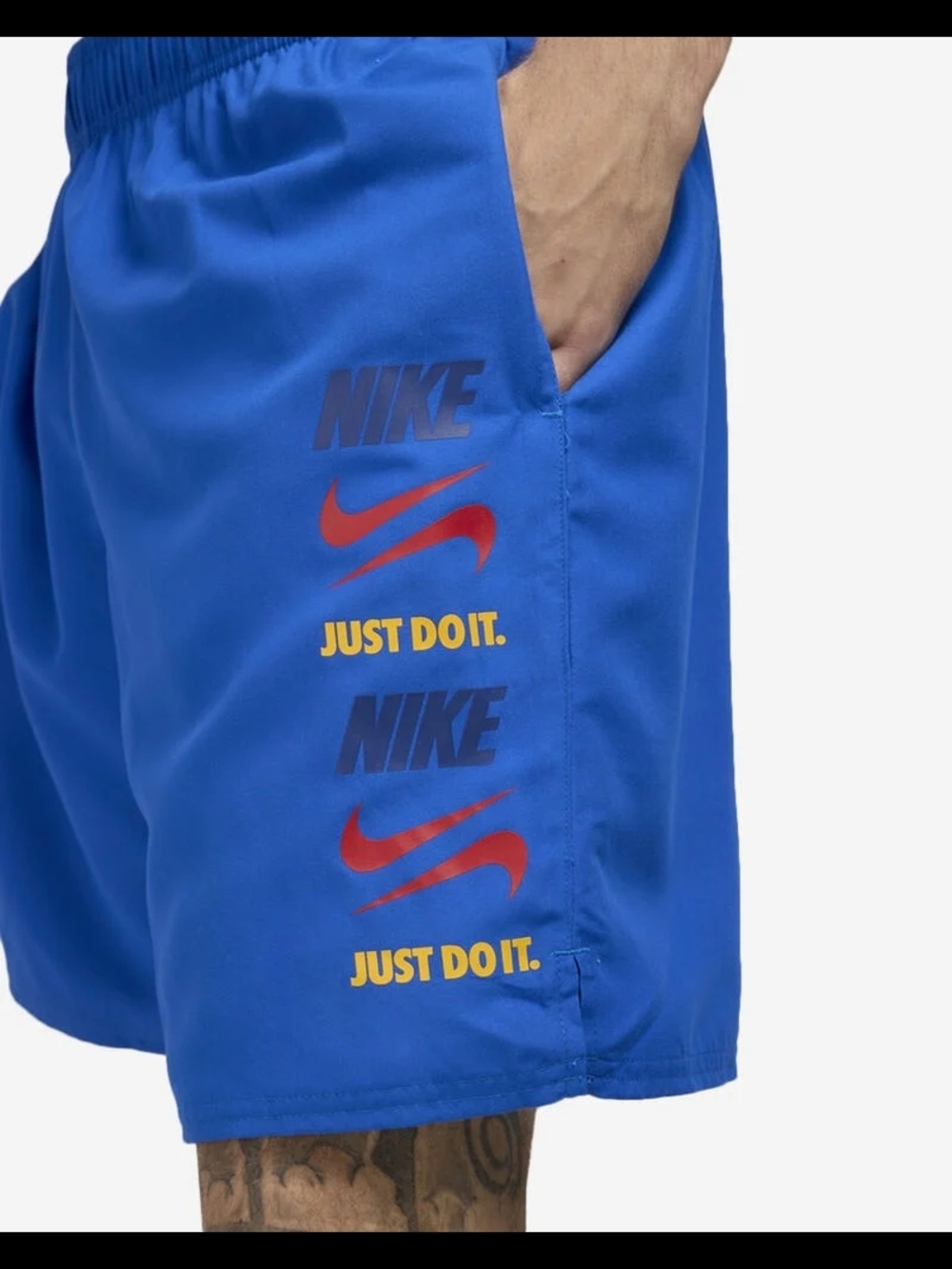 Men's Nike Swim Stack 7 inch Shorts in Game Royal - Picture 3 of 7